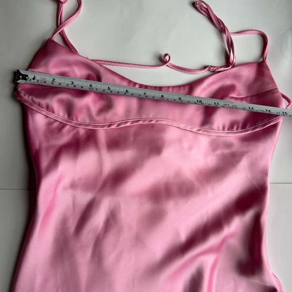 Zara Viral Slip Dress Out Pink Long Gown bloggers favourite - Picture 16 of 16